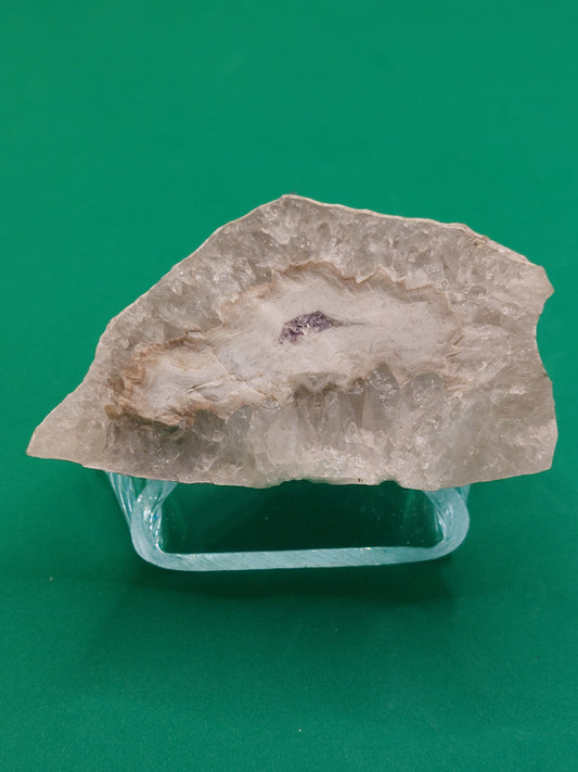 Agate geode with Calsite and Ametyst