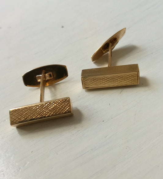 Vintage manchetknapper 14 karat guld