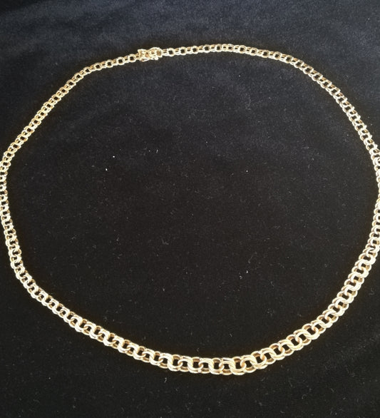 Vintage Bismarckskæde i guld