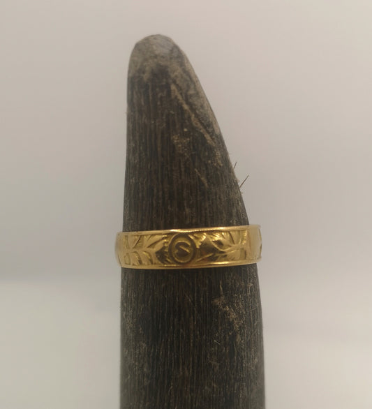 Vintage 18 karat guldring