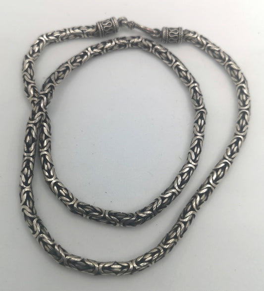 Sølvhalskæde "Kongekæde"