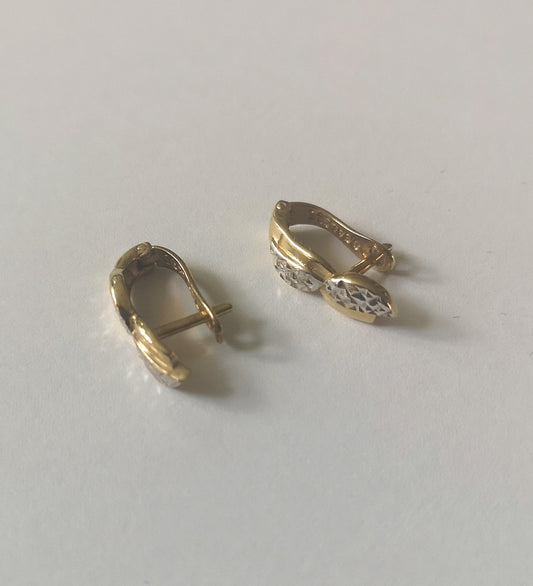 Vintage øreringe, 14 karat guld