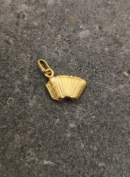 Guldcharm "harmonika", vintage