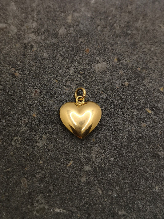 Hjertevedhæng 14 karat, vintage