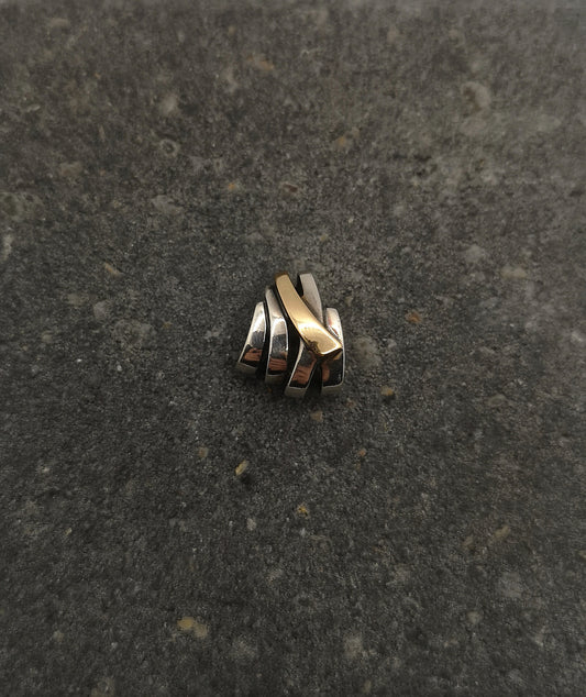 Vintage vedhæng sølv og guld