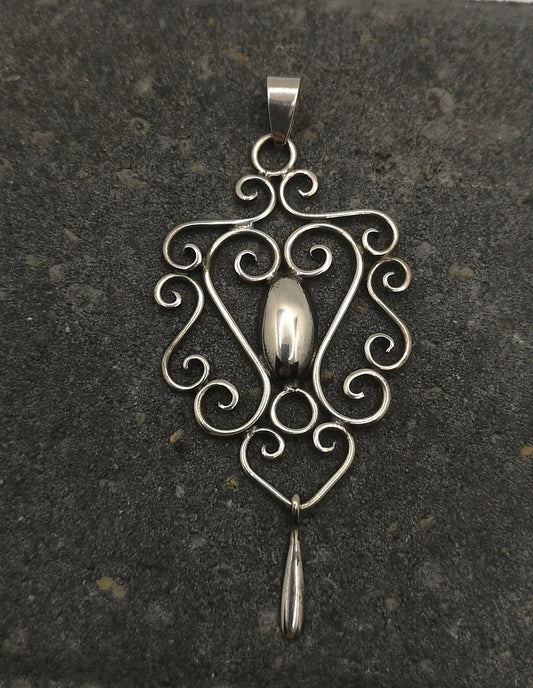 Vintage sølvvedhæng