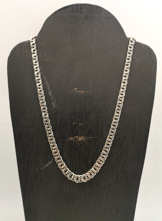 Bismarkhalskæde i sølv